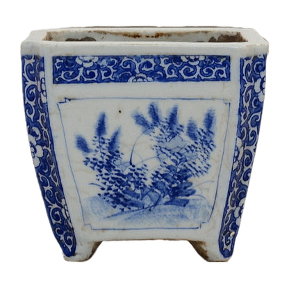 Japanese Octagonal Pot – Floral Motif